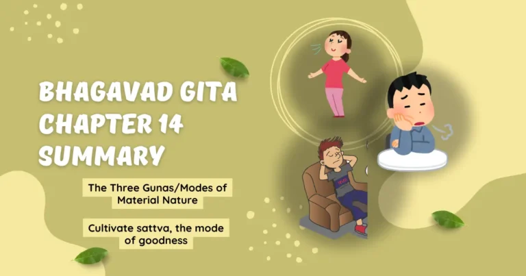 Bhagavad Gita Chapter 14 Summary