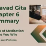 Bhagavad Gita Chapter 6 Summary