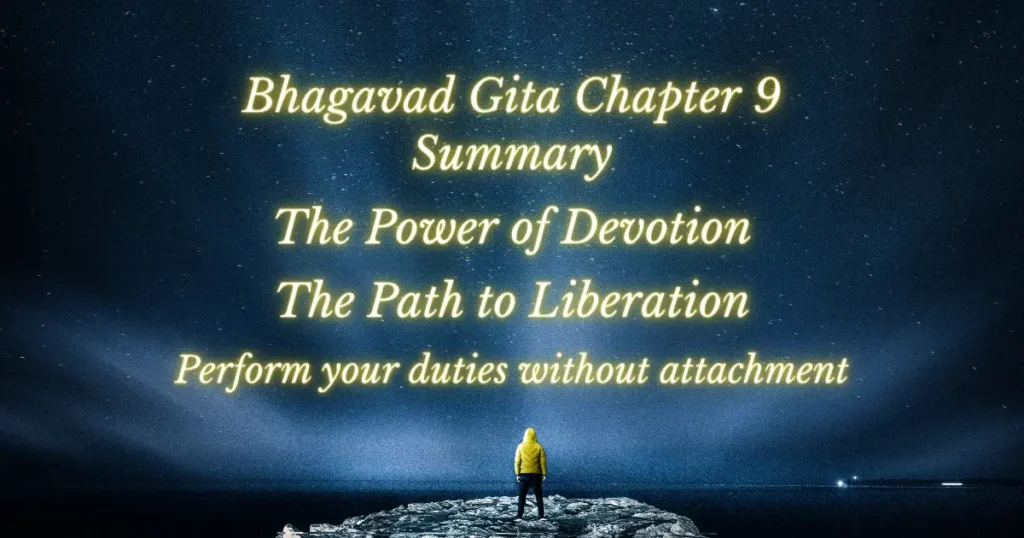 Bhagavad Gita Chapter 9 Summary