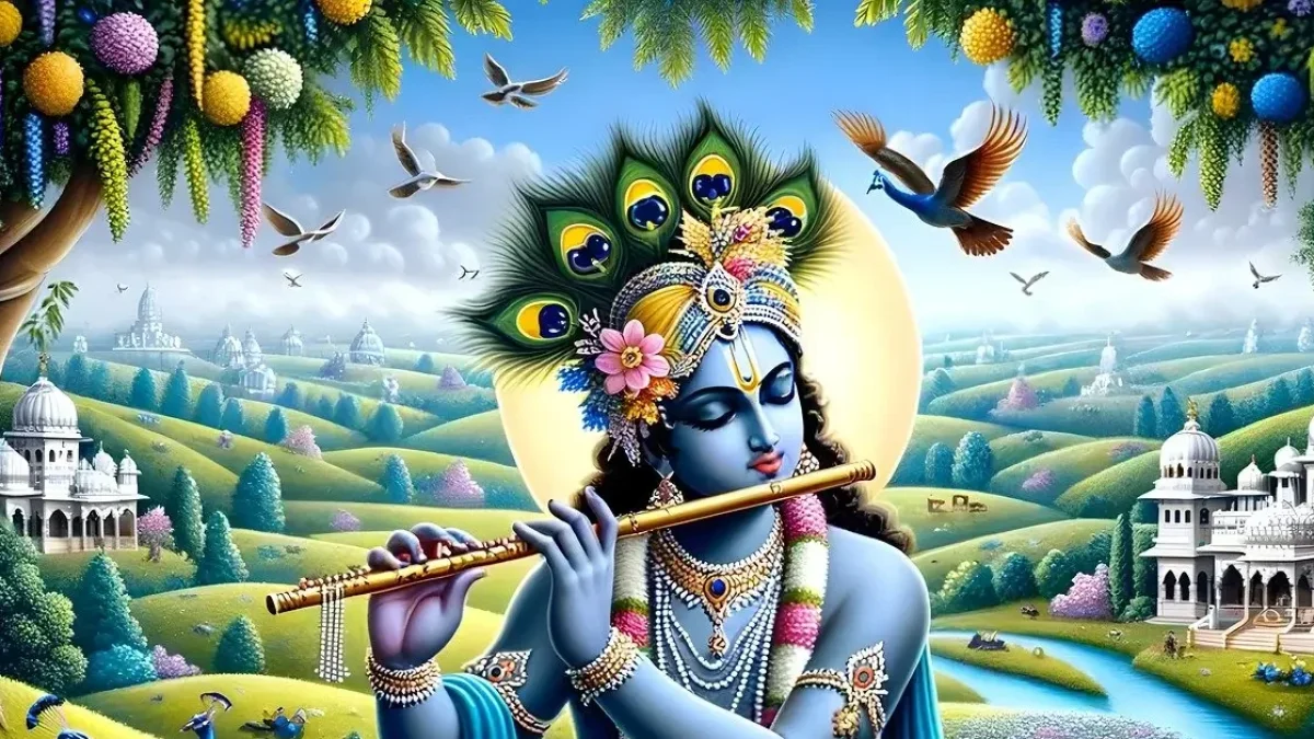 What is the mantra of Krishna to control the mind?